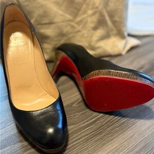 Christian Louboutin Black and Red Women's Pumps